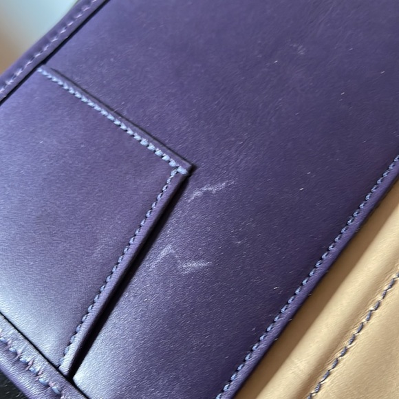 J.W. HULME Purple leather calendar or notepad cover - Picture 10 of 11
